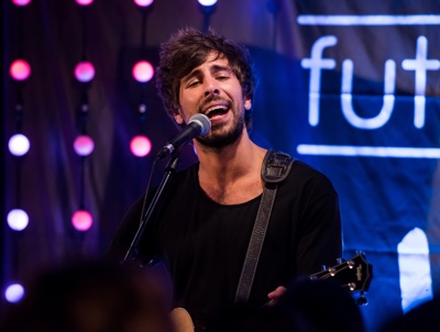 MUNICH, GERMANY - JUNE 09: Talent Max Giesinger performs at the event 'MTV PUSH FUTURES LIVE AT ALOFT HOTELS' on June 9, 2016 in Munich, Germany. (Photo by Joerg Koch/Getty Images for MTV)