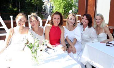 Schönheit von Caudalie (von links): Pia Riegel, Laura Osswald, Mathilde Thomas, Sophia Thorer, Monika Drexel und Sonja Kiefer.
