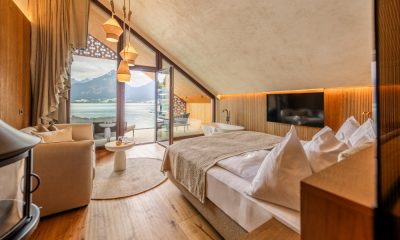 Die See Loft Suiten bieten Privatsphäre mit eigener Sauna, Terrasse und Kamin.