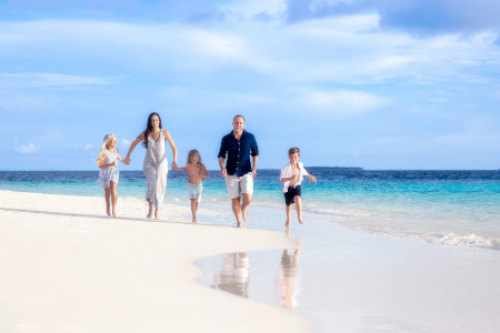 Mit der ganzen Familie auf den Malediven.