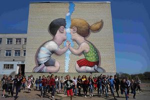 Der französische Street Artist Seth verwandelt das KUNSTLABOR 2 in eine traumhafte Erlebniswelt