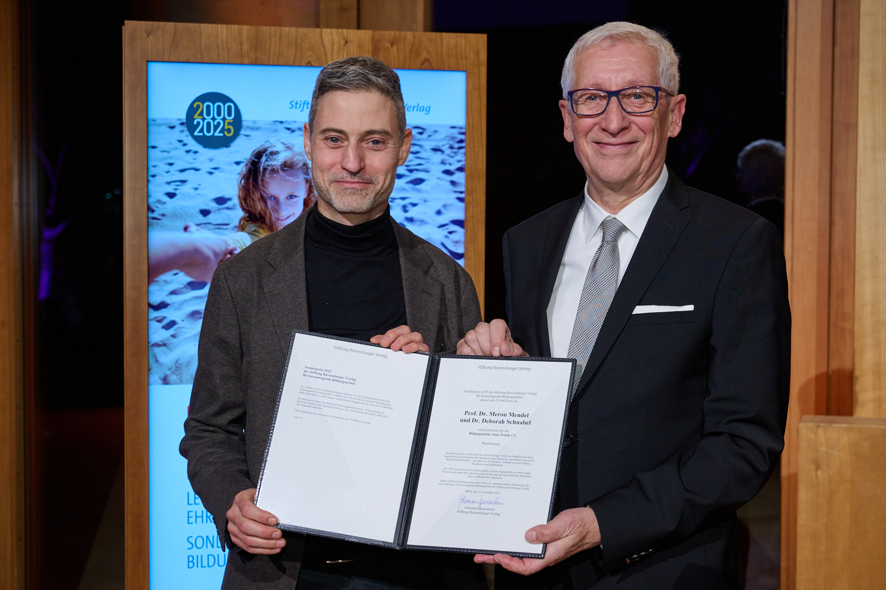 Stiftung Ravensburger Verlag Preisverleihung ©Stiftung Ravensburger Verlag
