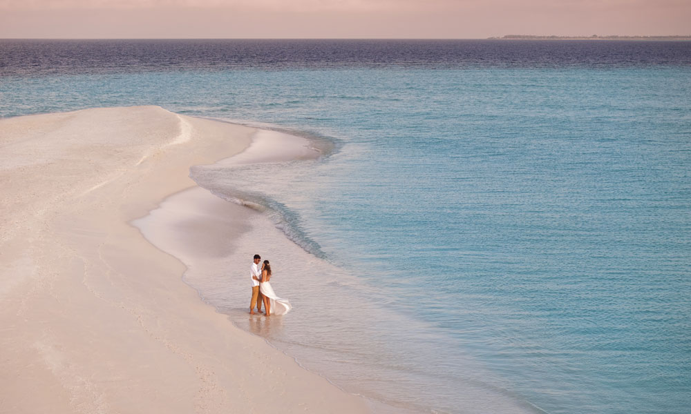 Alleine am Strand im Nova Maldives