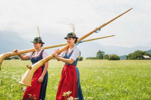 Entspannende Alphornmusik hebt die Stimmung