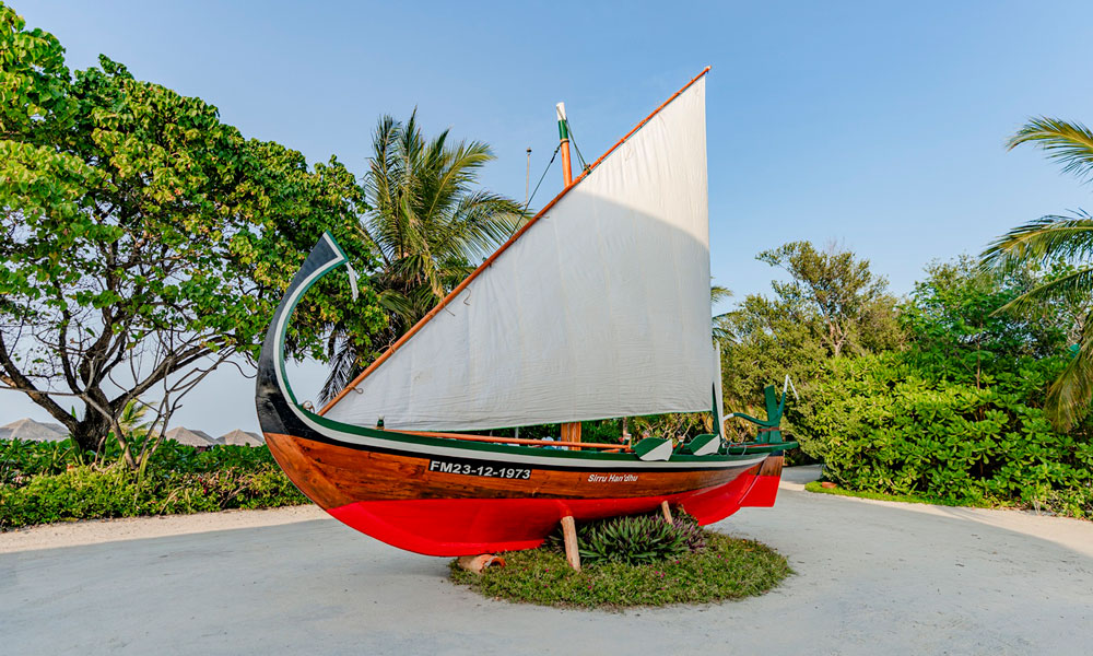 Das restaurierte Dhoni „Sirru Handhu“ strahlt in neuem Glanz