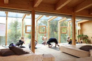 Yoga Gruppe mit Aussicht