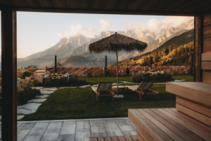 Neue Saunas mit Bergblick © NEST X NOMAD