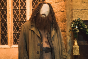 Die Figur Hagrid mit einem animatronischen Kopf zum Leben erweckt wurde © & ™ Warner Bros. Entertainment Inc. Publishing Rights © JKR