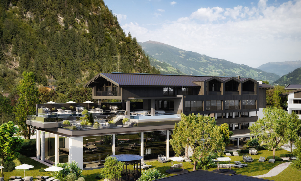 Neues Badehaus (Rendering) ©Neuhaus Zillertal Resort