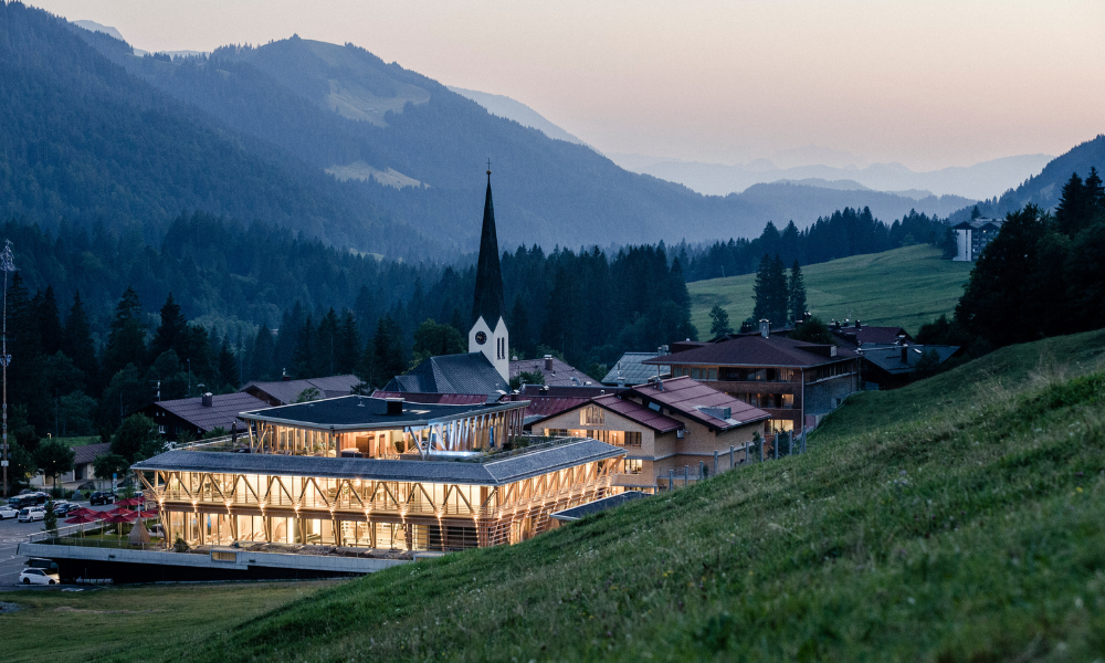 Außenansicht Hubertus Mountain ©Hubertus Mountain Refugio Allgäu