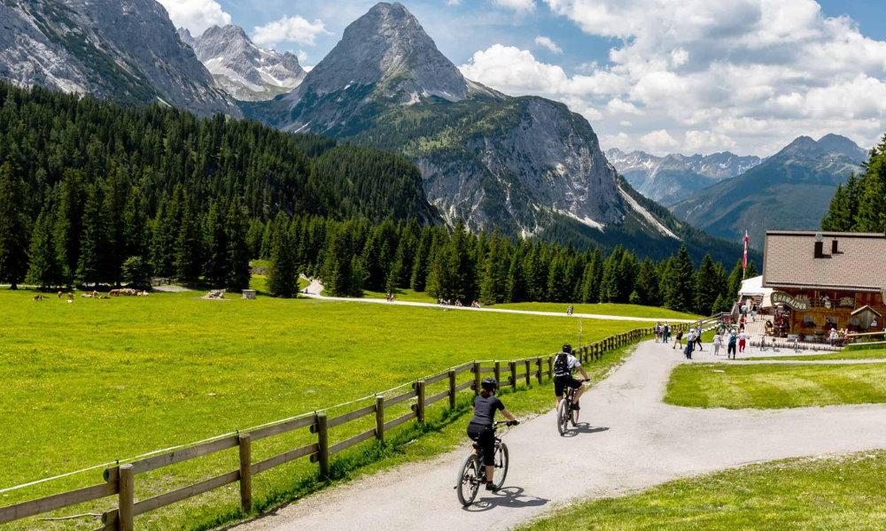 Mountainbike-Erlebnisse auf der Ehrwalder Alm ©almbahn.at