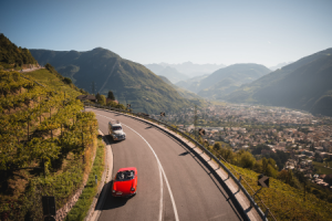 Die Südtirol Classic Schenna verbindet Fahrkultur mit Herbstgenuss. ©Tourismusverein Schenna/Patrick Schwienbacher