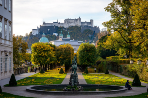 Pegasusbrunnen im Mirabellgarten ©Tourismus Salzburg GmbH, G. Breitegger