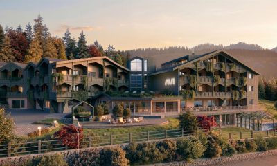 Das Hotel AUI zeigt sich von außen Aussenansicht. Designhotel AUI in Meransen Südtirol. ©Hotel AUI