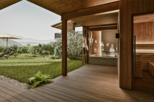 Rendering Bergsuite Sauna ©Bergkristall - Mein Resort im Allgäu