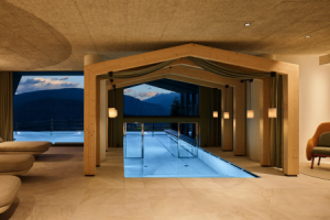 33 Grad warmer Infinity-Outdoorpool